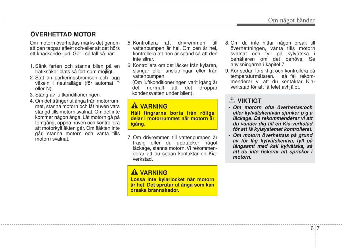 KIA Sorento II 2 instruktionsbok / page 376