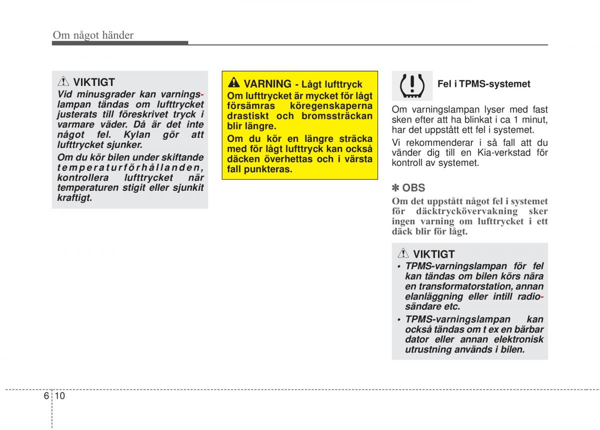 KIA Sorento II 2 instruktionsbok / page 379