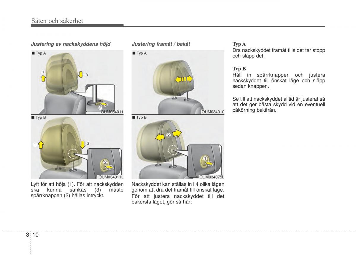 KIA Sorento II 2 instruktionsbok / page 38