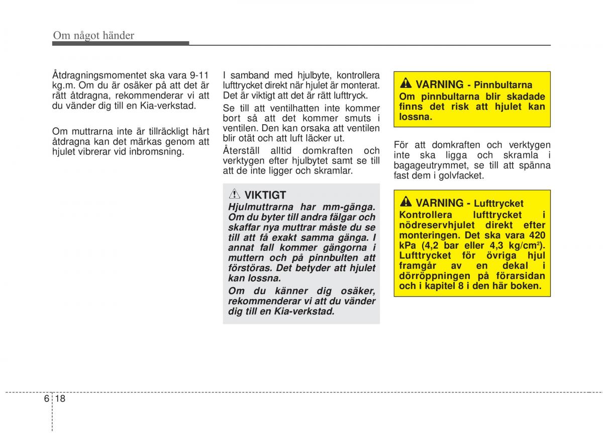 KIA Sorento II 2 instruktionsbok / page 387