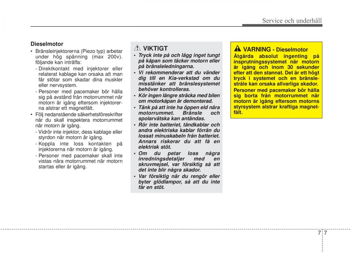 KIA Sorento II 2 instruktionsbok / page 407