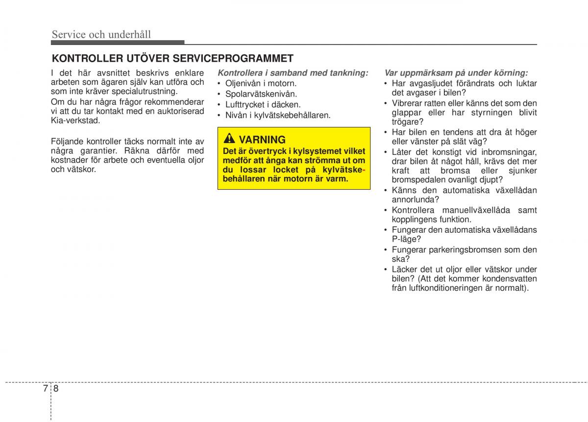 KIA Sorento II 2 instruktionsbok / page 408