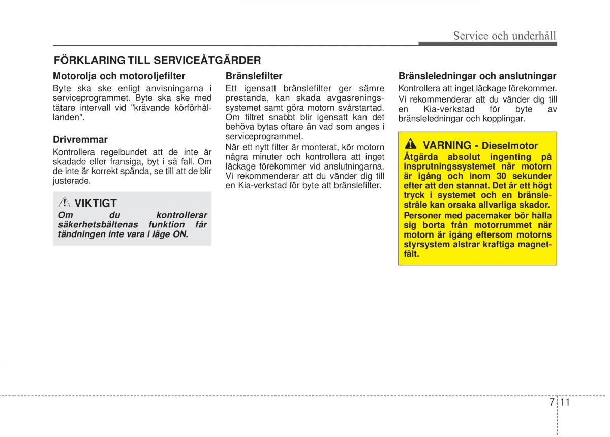 KIA Sorento II 2 instruktionsbok / page 411