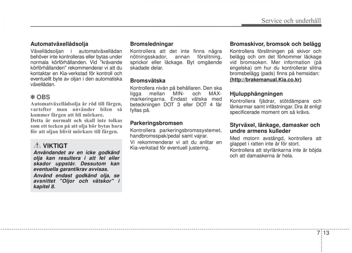 KIA Sorento II 2 instruktionsbok / page 413