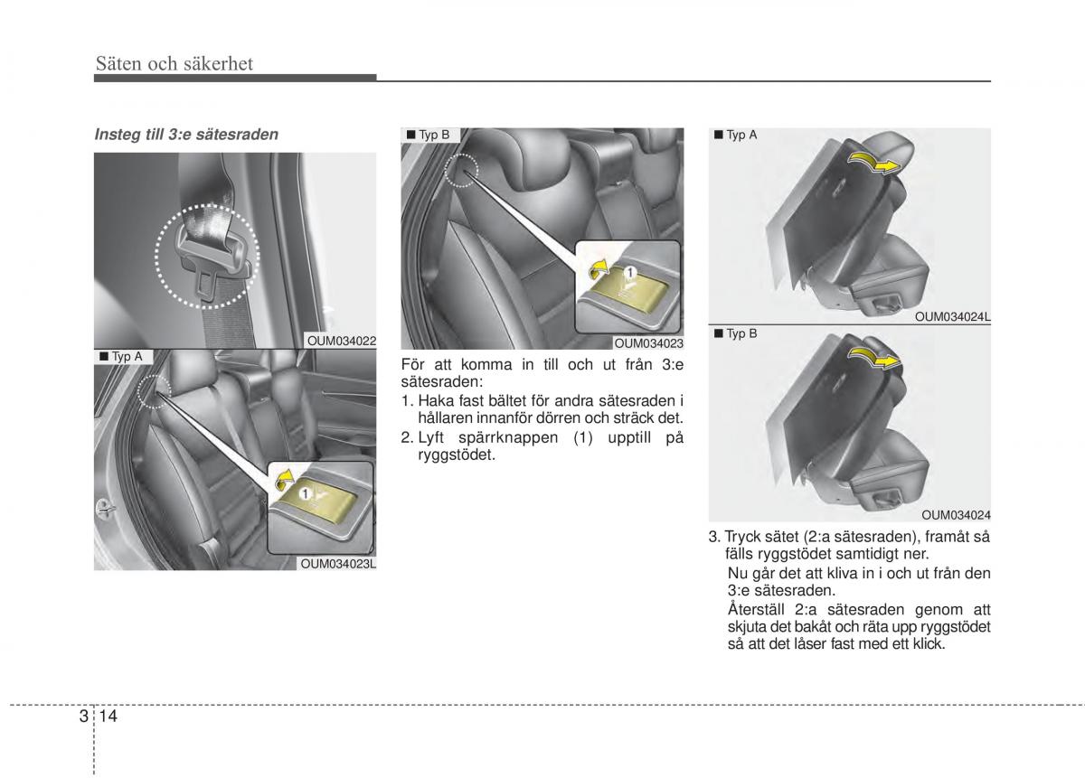 KIA Sorento II 2 instruktionsbok / page 42