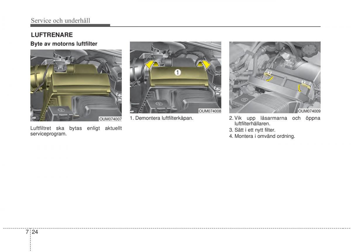 KIA Sorento II 2 instruktionsbok / page 424