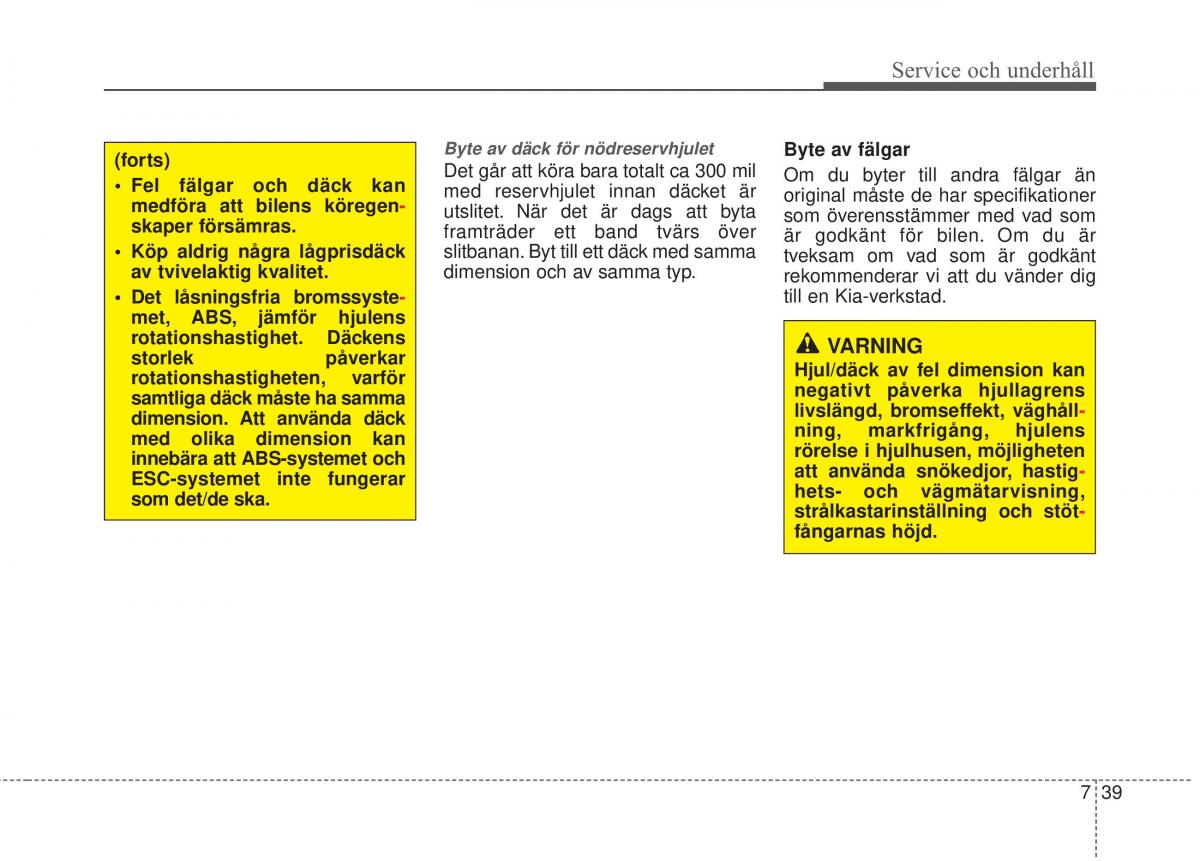 KIA Sorento II 2 instruktionsbok / page 439