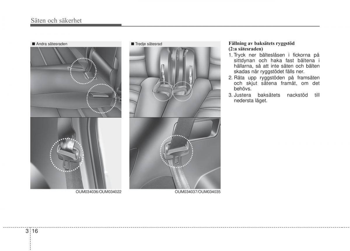 KIA Sorento II 2 instruktionsbok / page 44