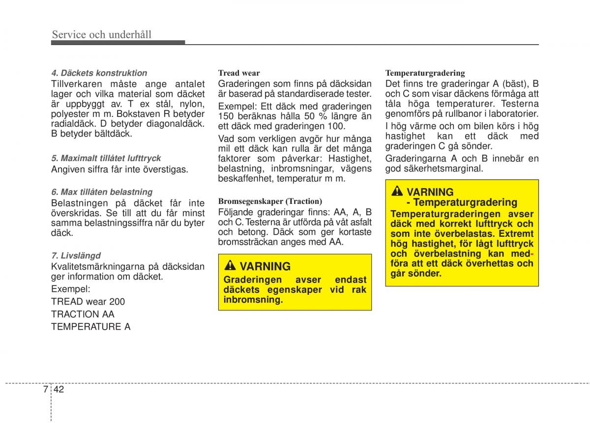 KIA Sorento II 2 instruktionsbok / page 442