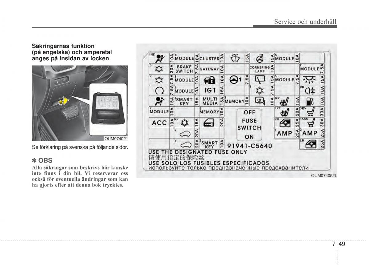 KIA Sorento II 2 instruktionsbok / page 449