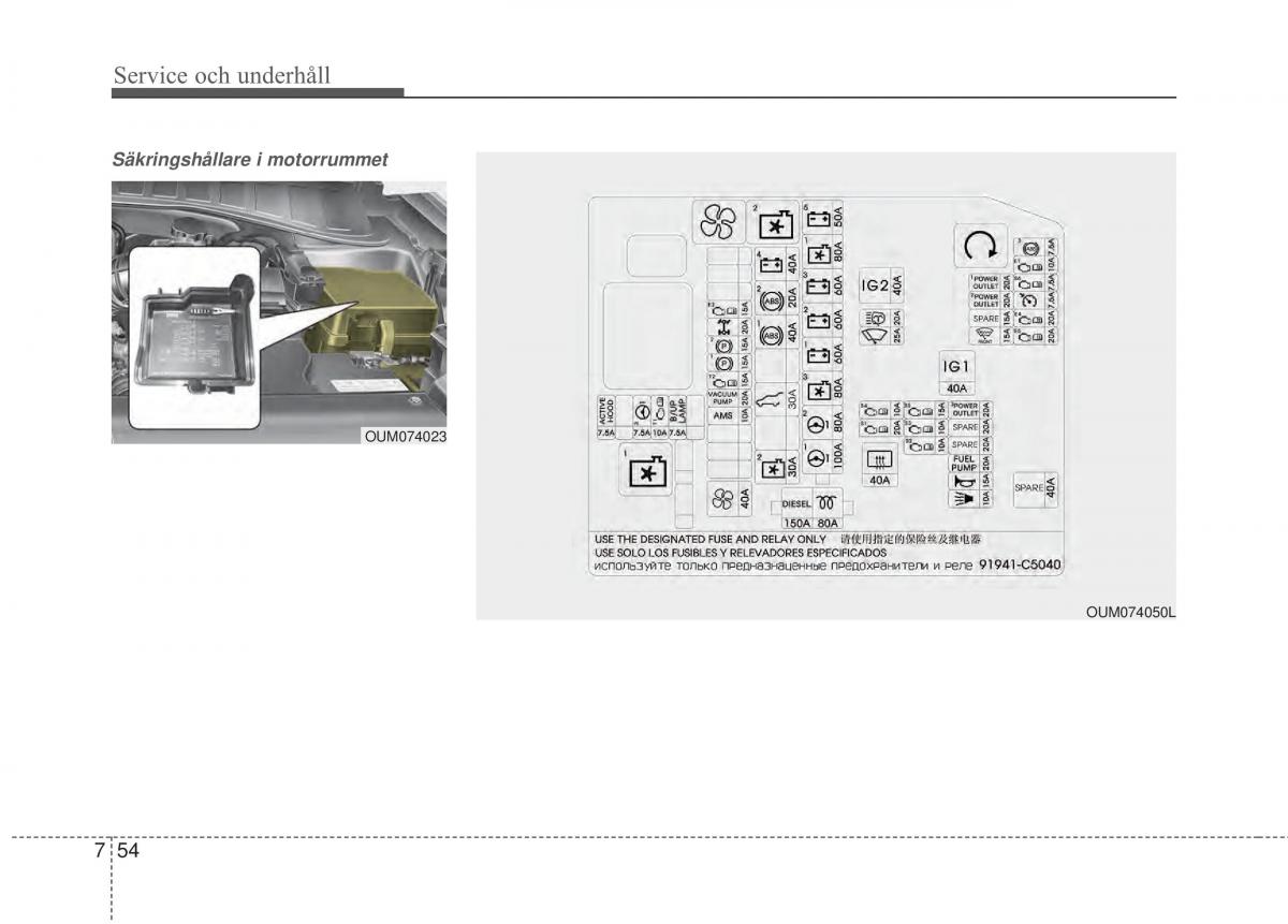 KIA Sorento II 2 instruktionsbok / page 454