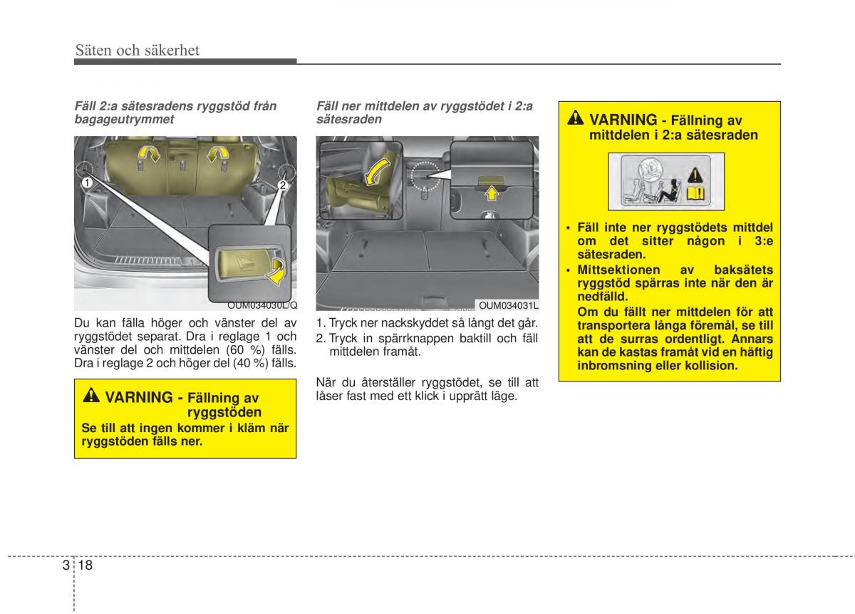 KIA Sorento II 2 instruktionsbok / page 46