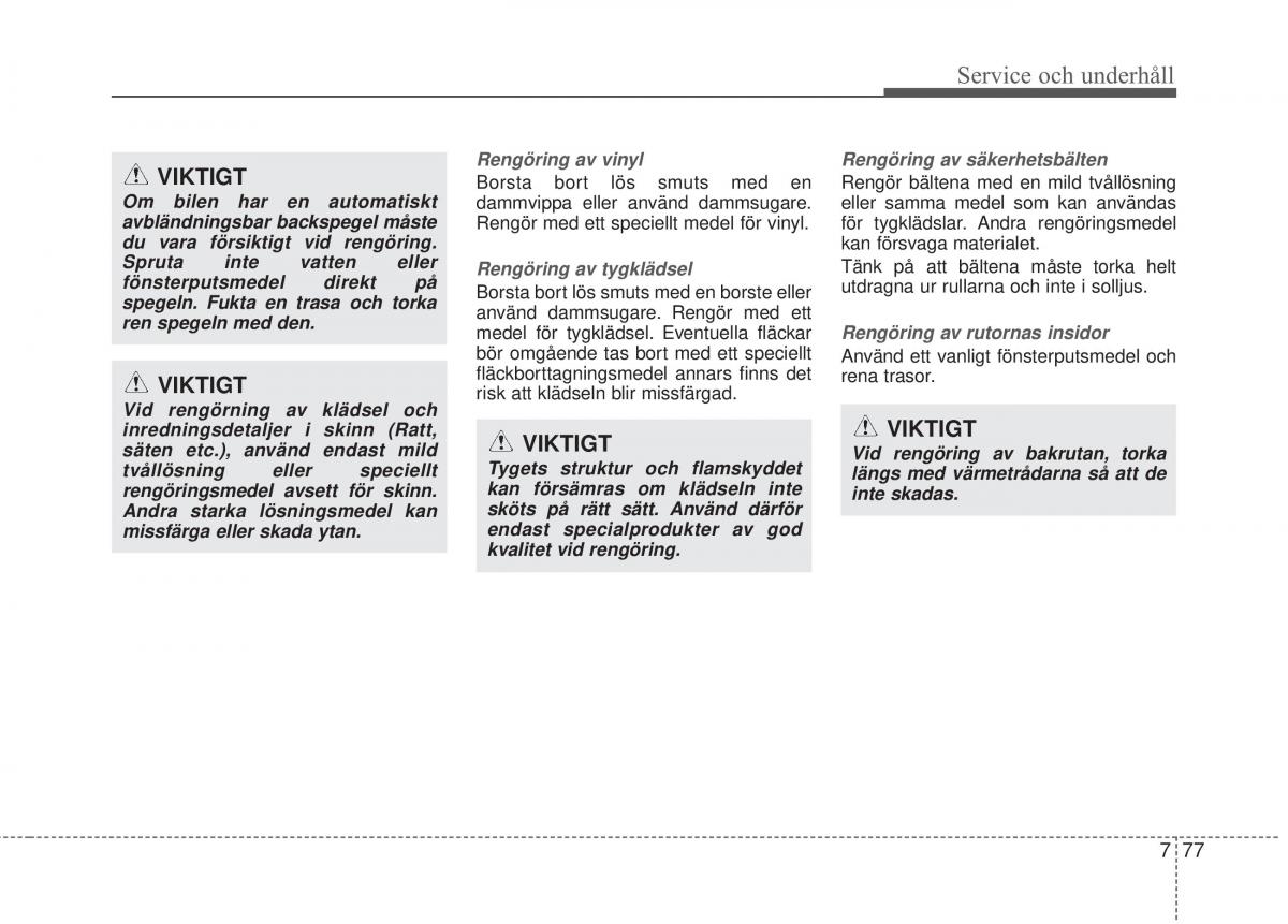 KIA Sorento II 2 instruktionsbok / page 477