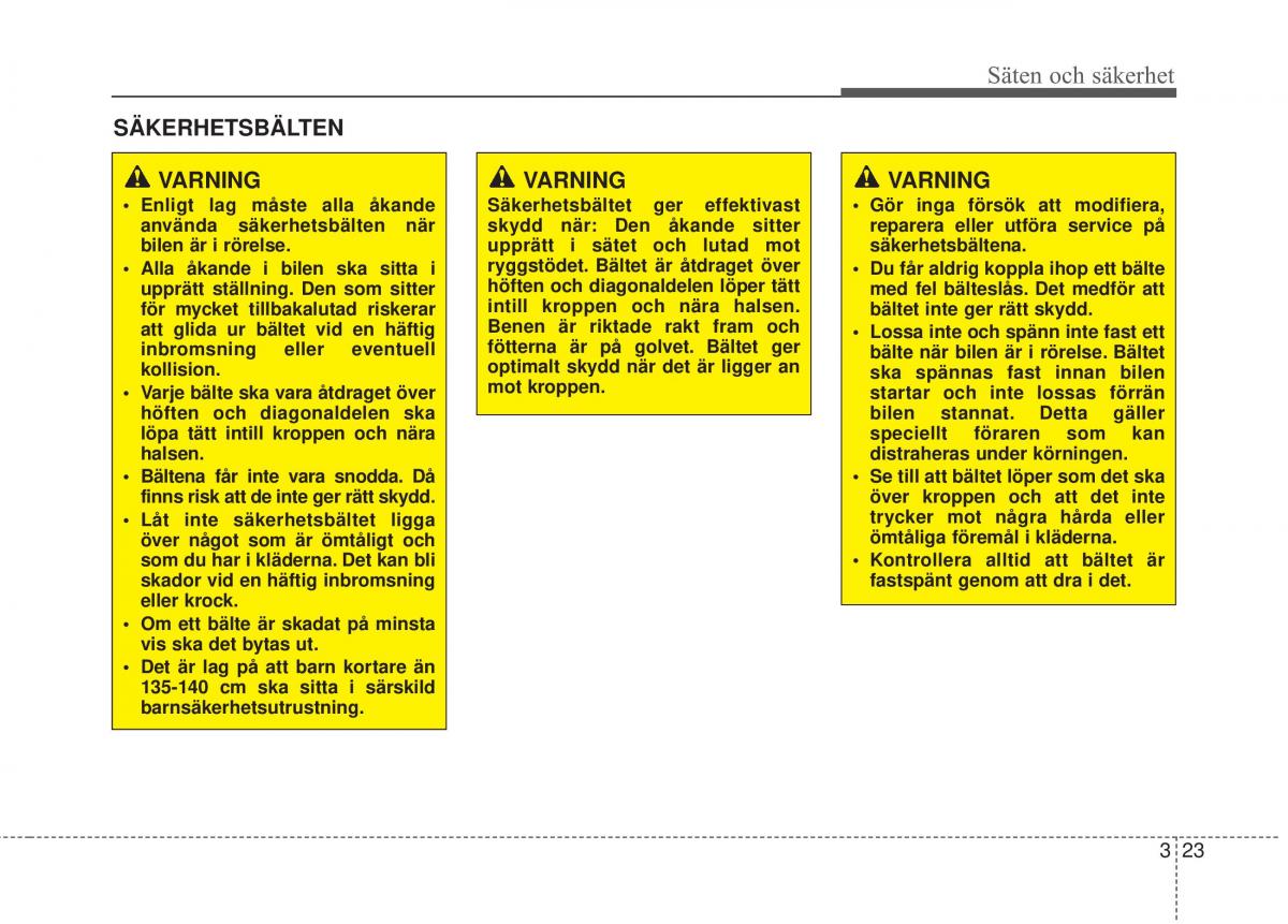 KIA Sorento II 2 instruktionsbok / page 51