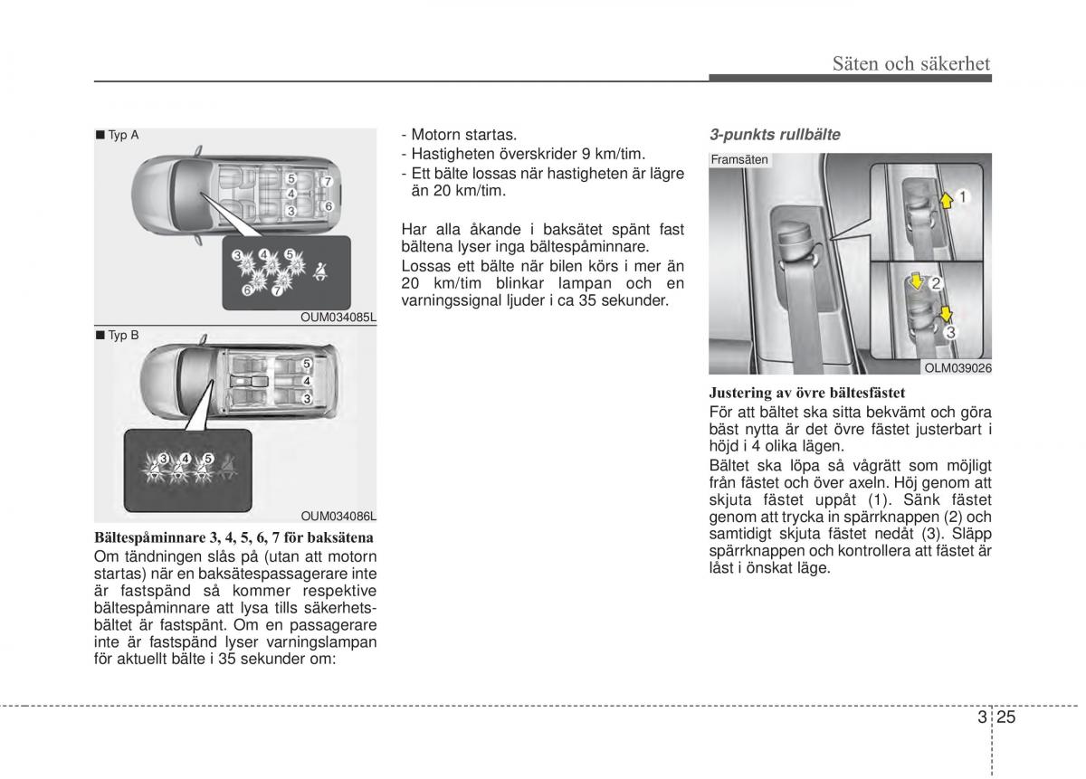 KIA Sorento II 2 instruktionsbok / page 53