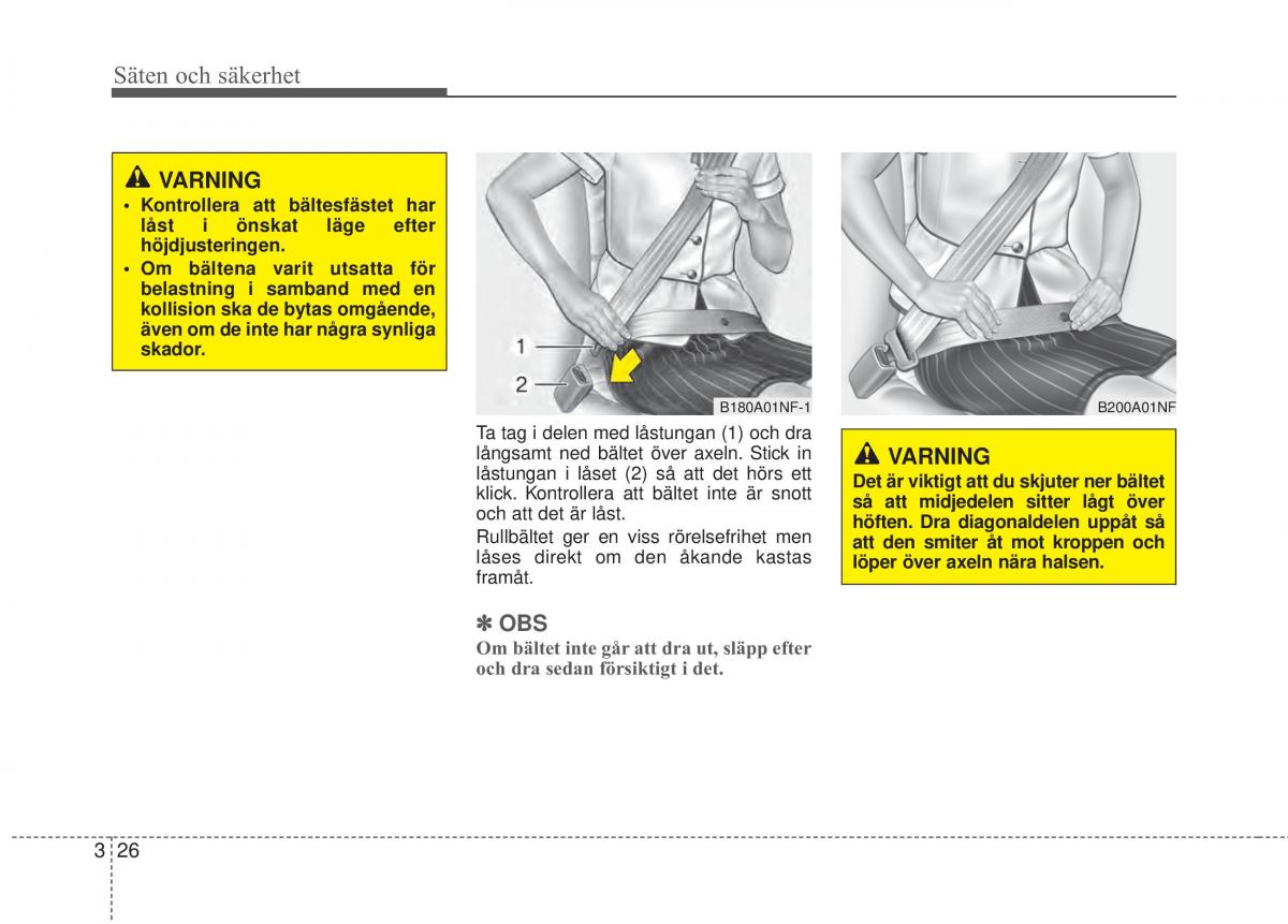 KIA Sorento II 2 instruktionsbok / page 54