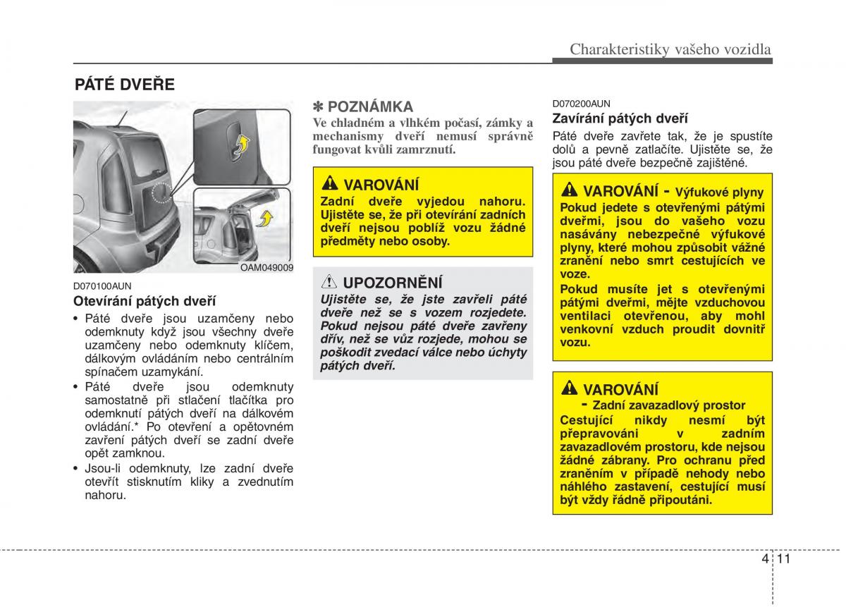 KIA Soul I 1 navod k obsludze / page 86