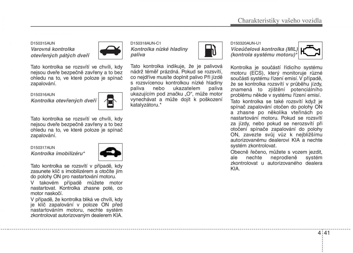 KIA Soul I 1 navod k obsludze / page 116