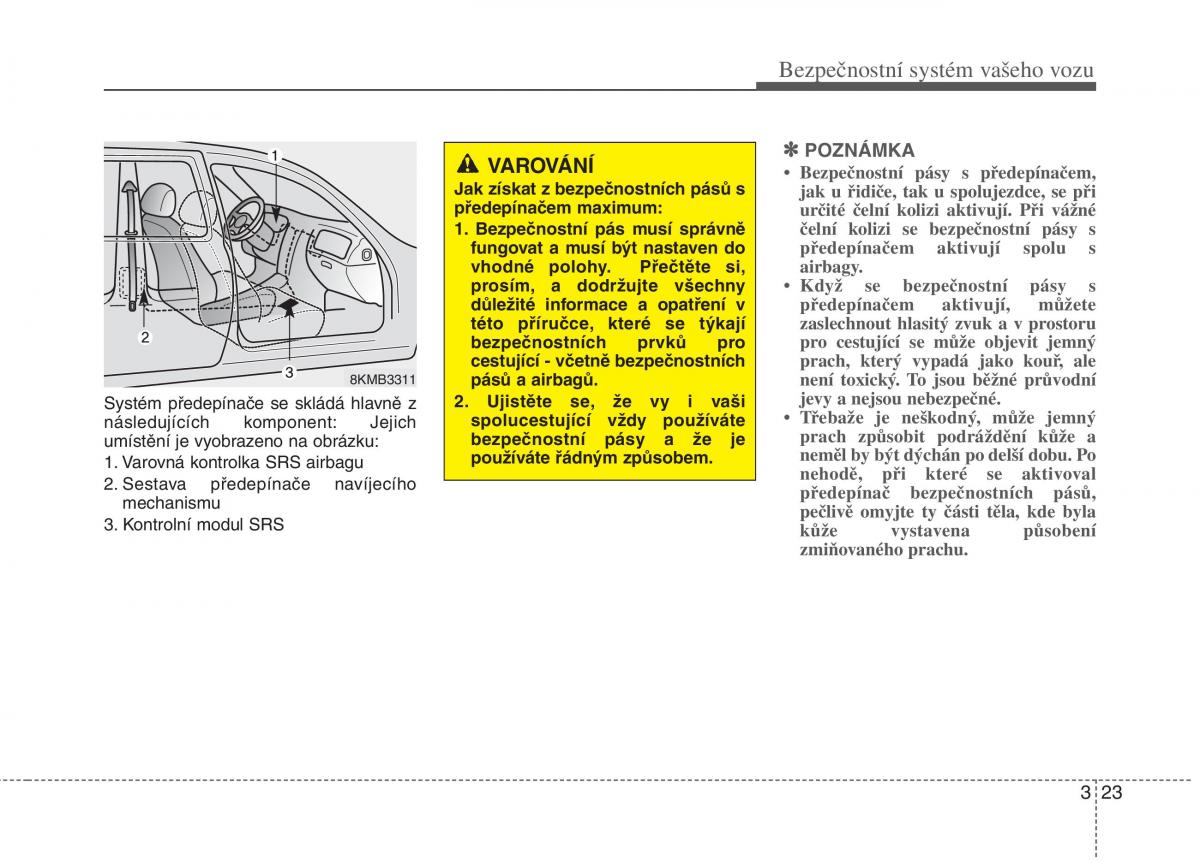 KIA Soul I 1 navod k obsludze / page 38