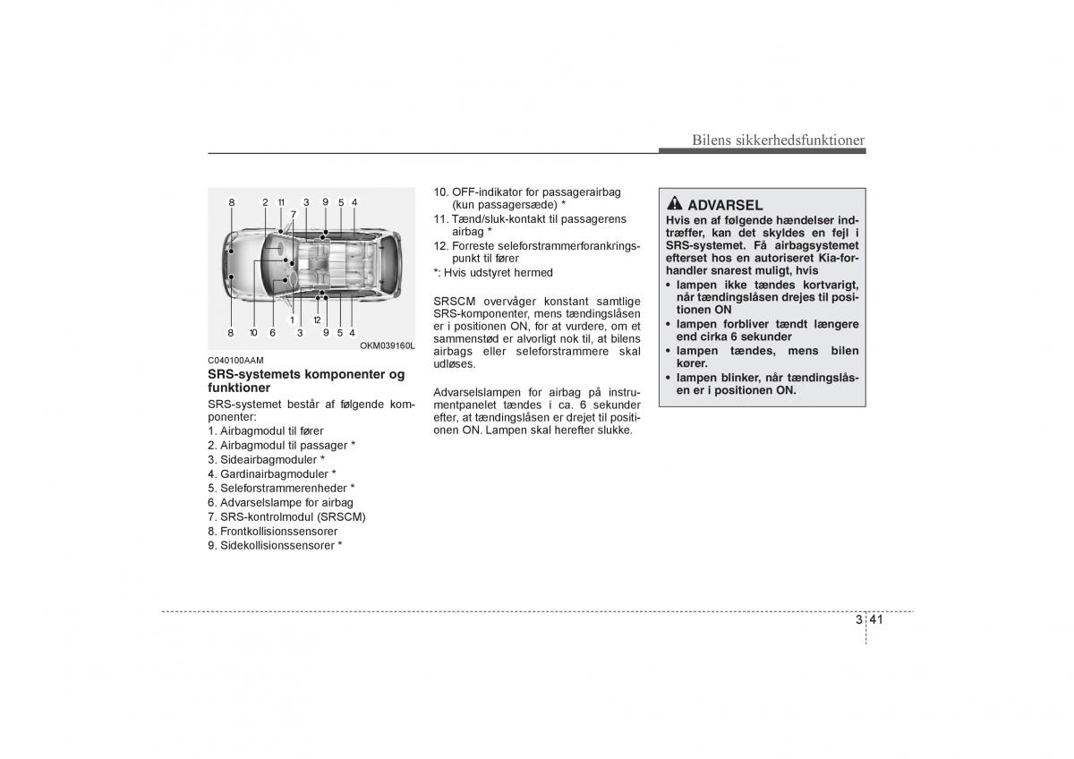 KIA Soul I 1 Bilens instruktionsbog / page 55