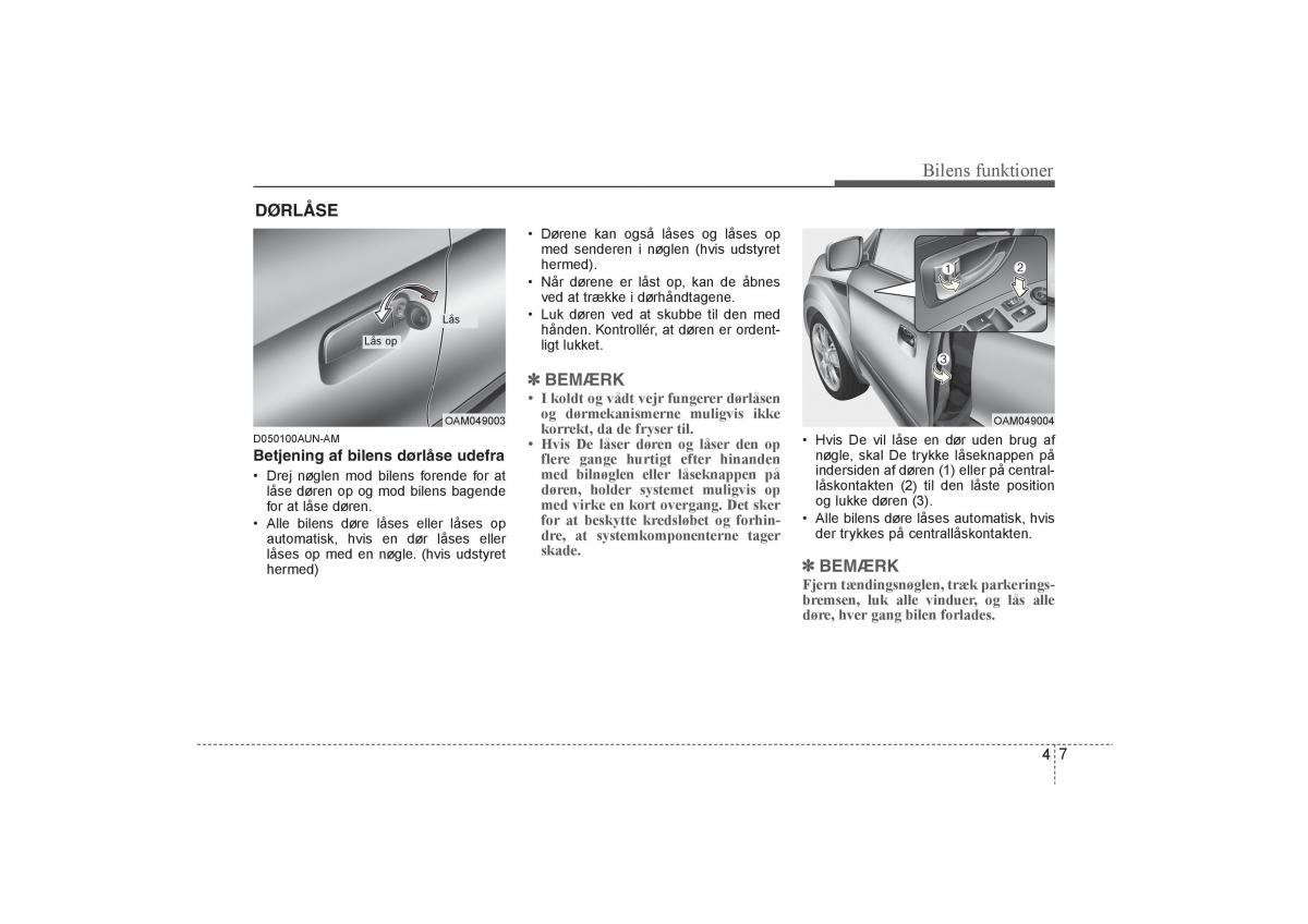 KIA Soul I 1 Bilens instruktionsbog / page 79