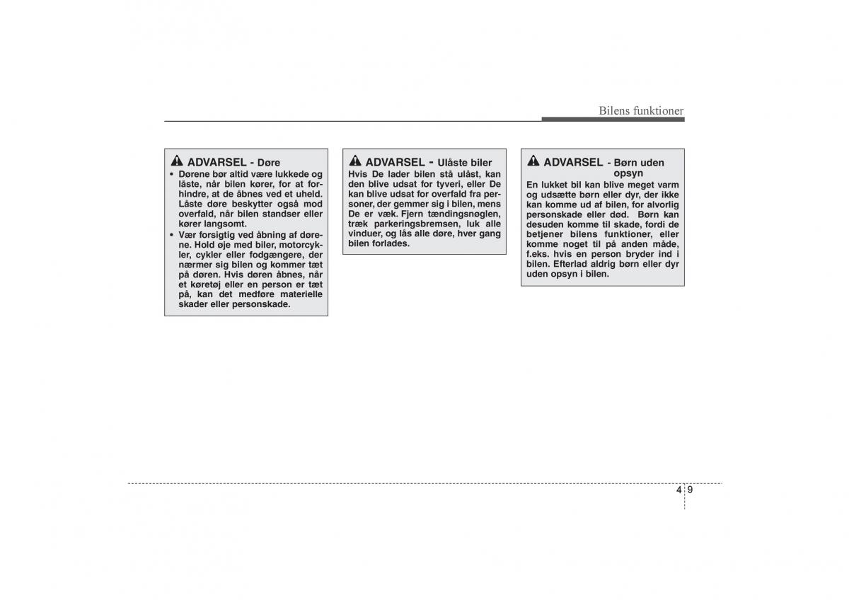 KIA Soul I 1 Bilens instruktionsbog / page 81