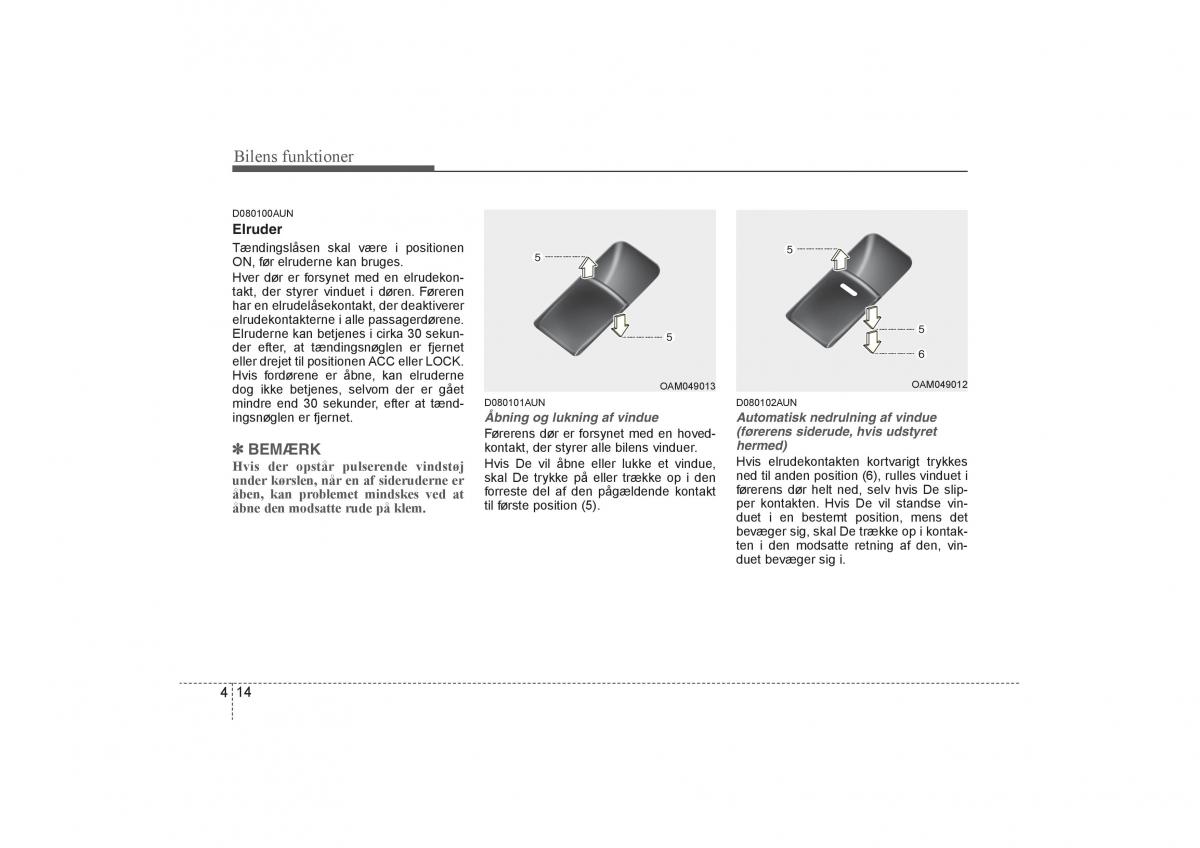 KIA Soul I 1 Bilens instruktionsbog / page 86