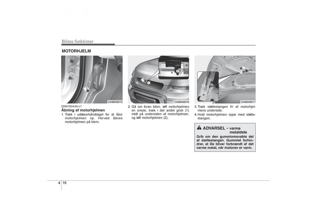 KIA Soul I 1 Bilens instruktionsbog / page 88