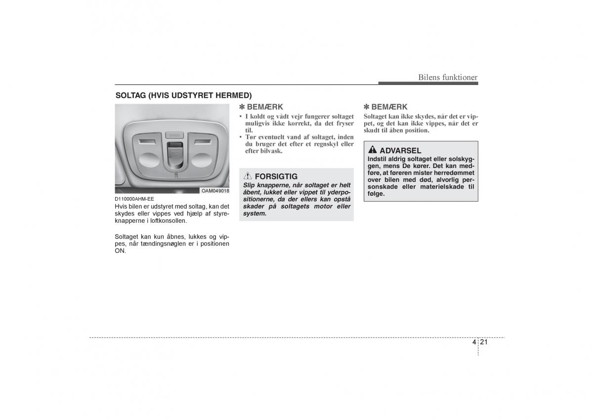 KIA Soul I 1 Bilens instruktionsbog / page 93