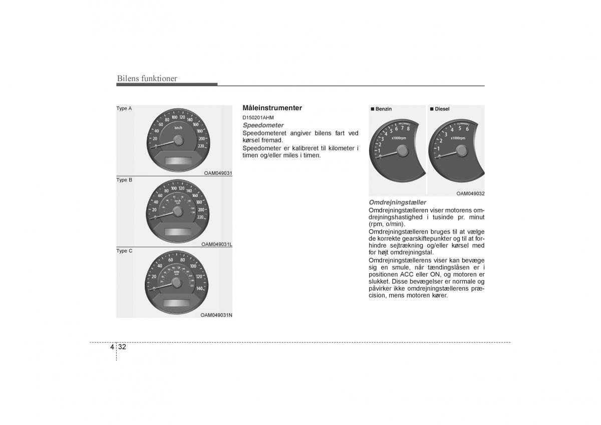 KIA Soul I 1 Bilens instruktionsbog / page 104