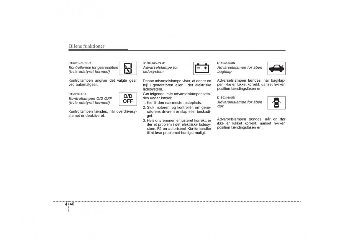 KIA Soul I 1 Bilens instruktionsbog / page 112