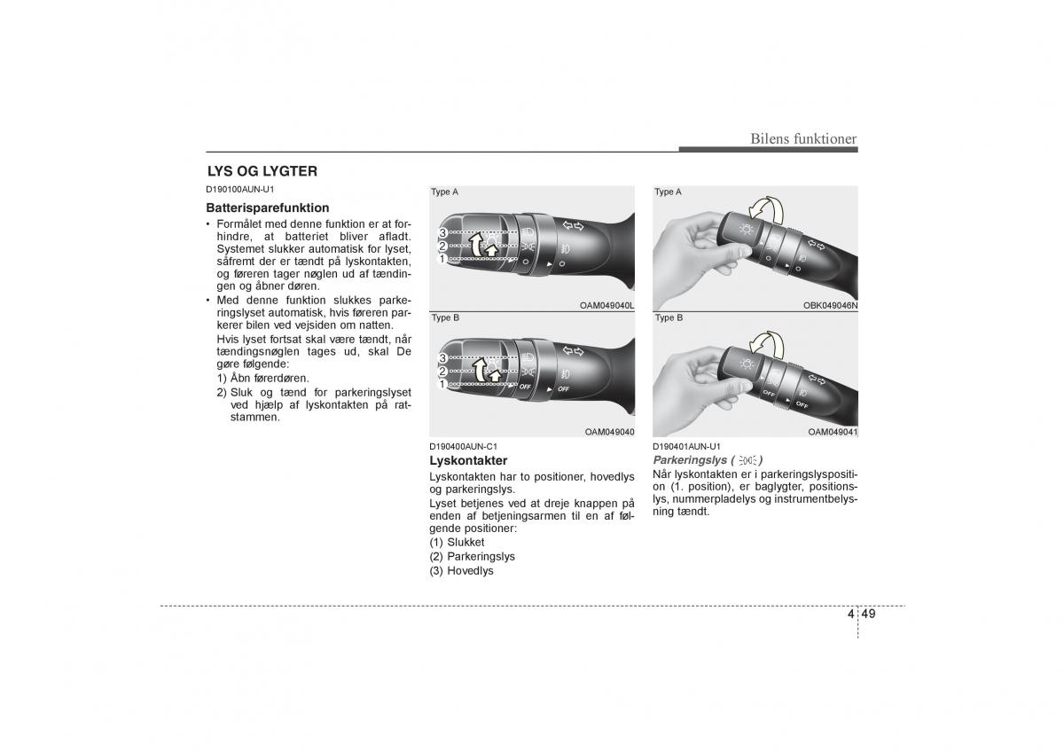 KIA Soul I 1 Bilens instruktionsbog / page 121