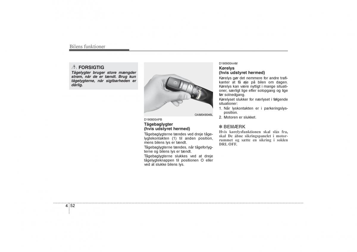 KIA Soul I 1 Bilens instruktionsbog / page 124