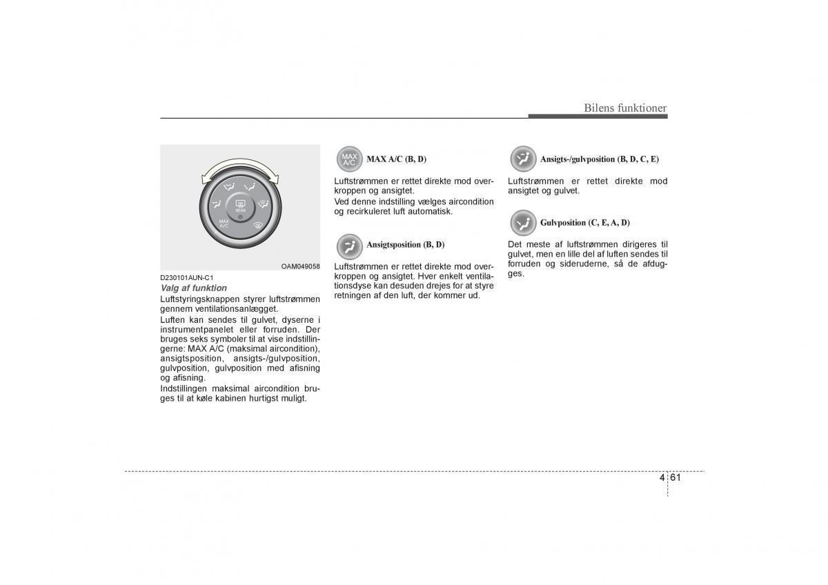 KIA Soul I 1 Bilens instruktionsbog / page 133