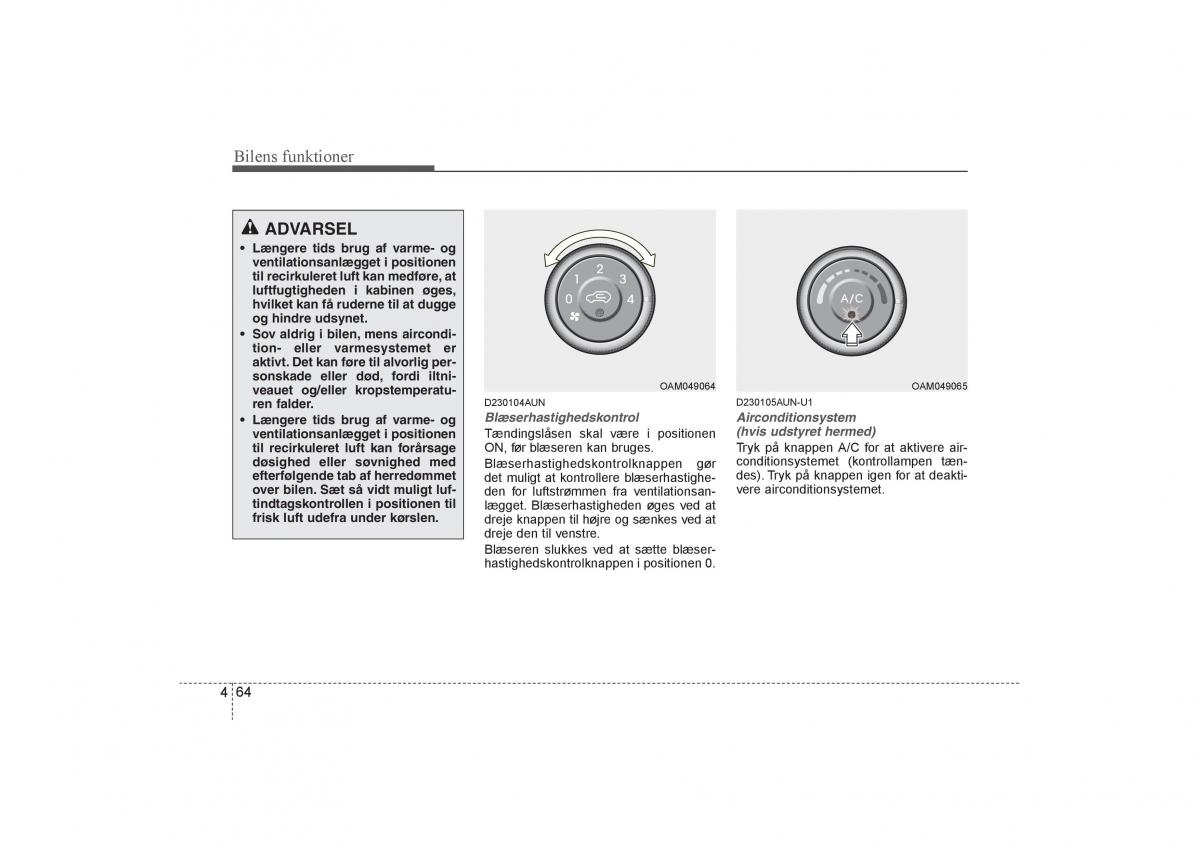 KIA Soul I 1 Bilens instruktionsbog / page 136