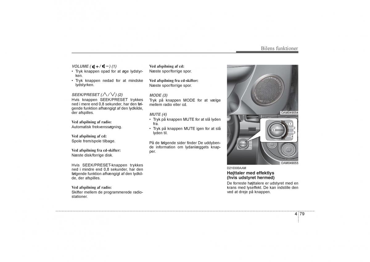 KIA Soul I 1 Bilens instruktionsbog / page 151