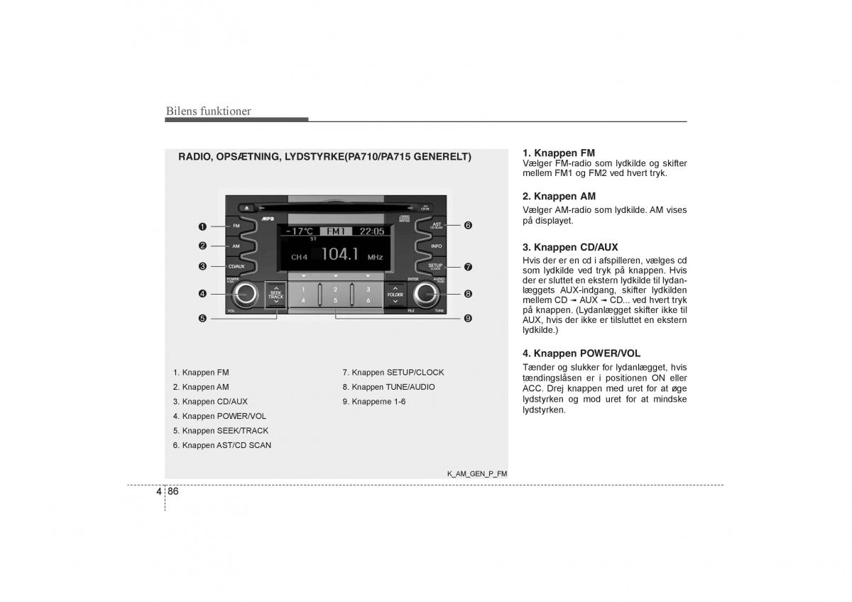 KIA Soul I 1 Bilens instruktionsbog / page 158