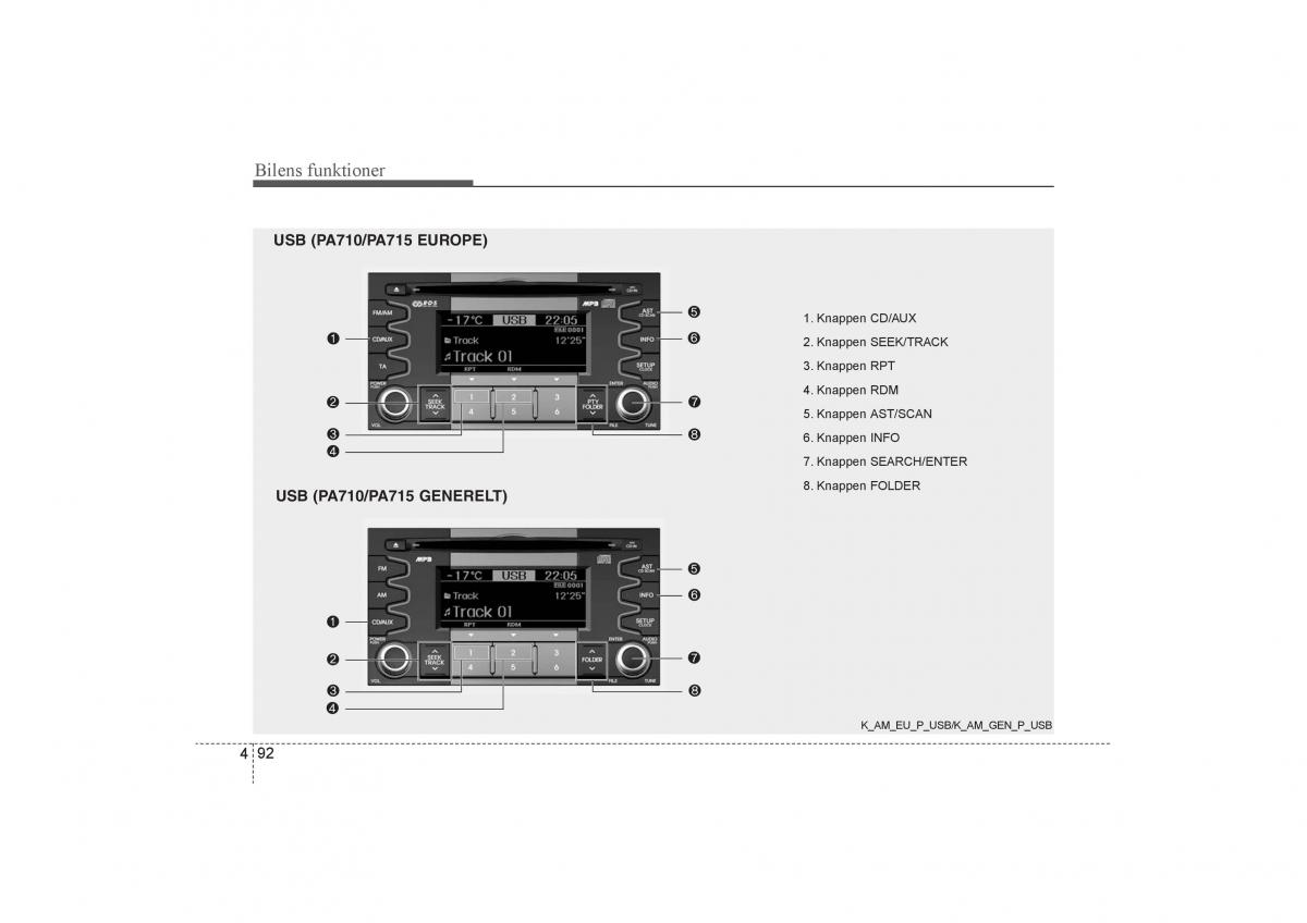 KIA Soul I 1 Bilens instruktionsbog / page 164