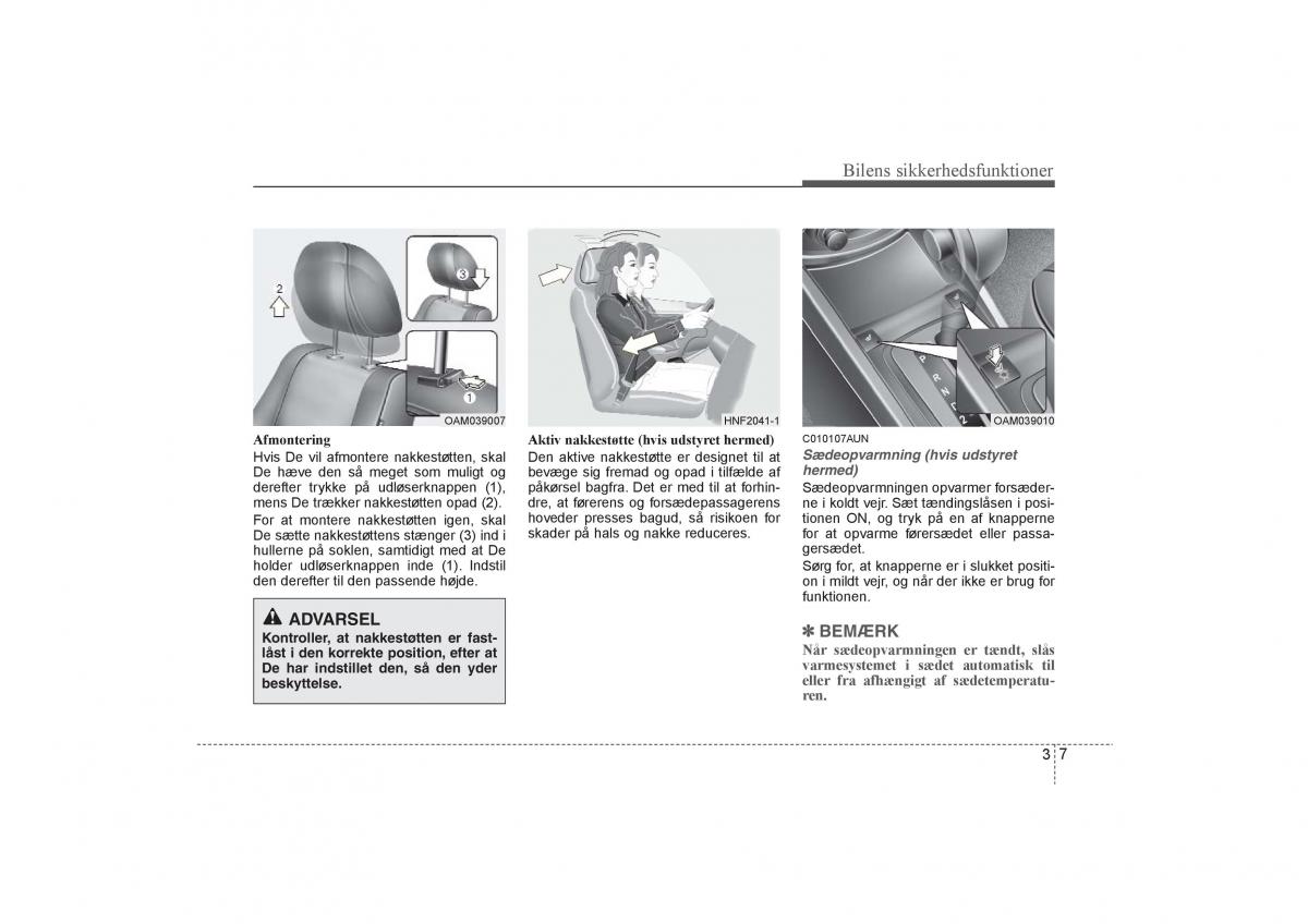 KIA Soul I 1 Bilens instruktionsbog / page 21