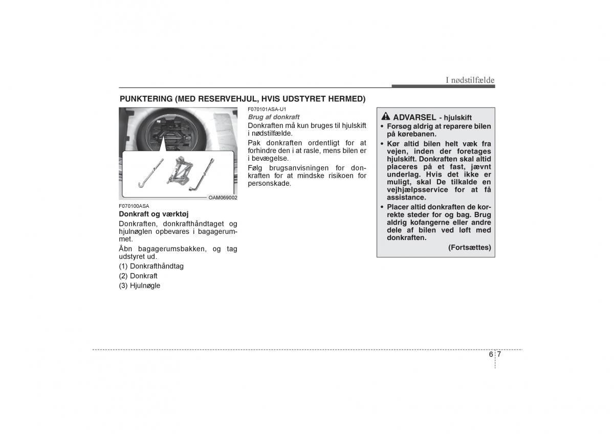 KIA Soul I 1 Bilens instruktionsbog / page 225