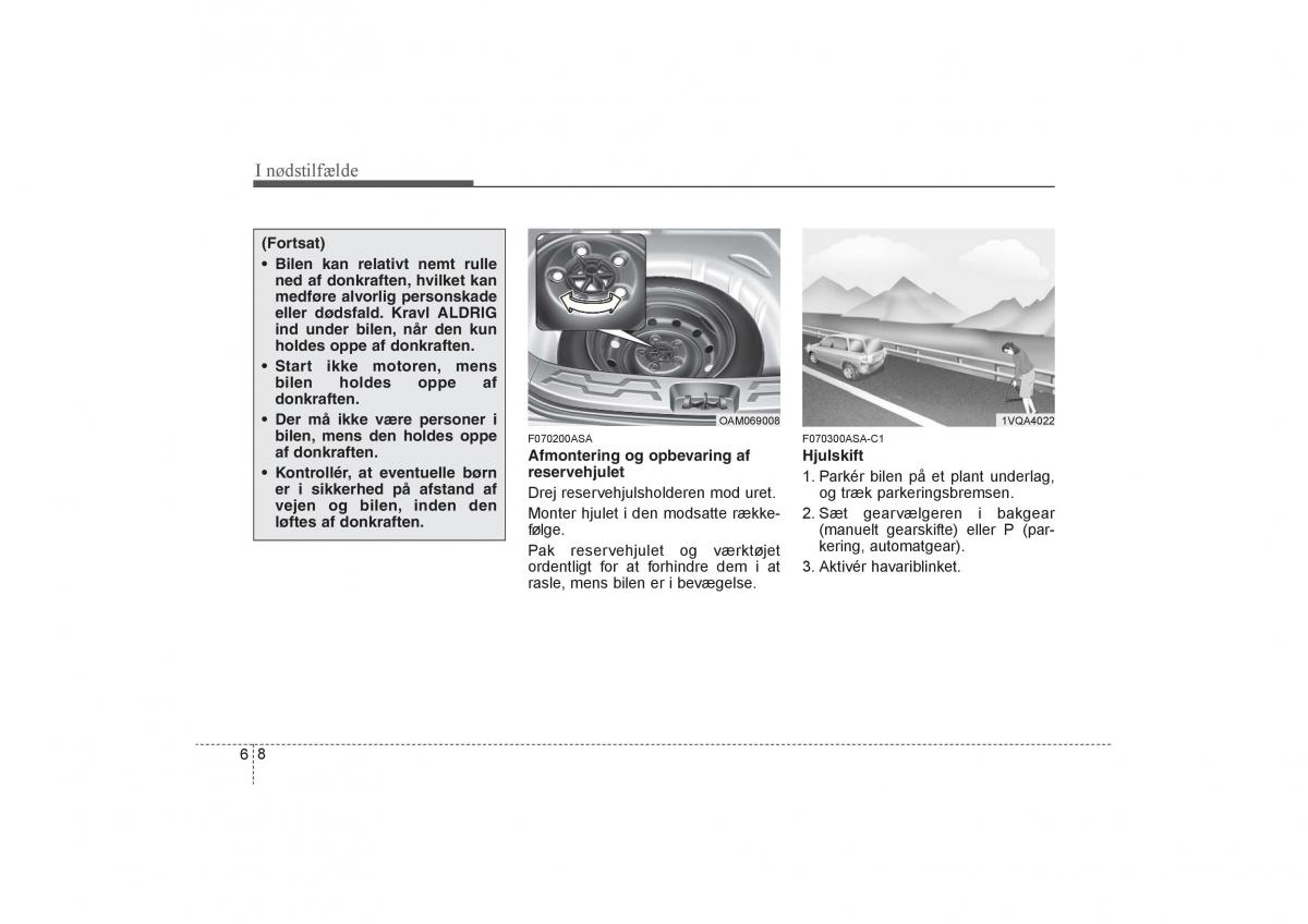 KIA Soul I 1 Bilens instruktionsbog / page 226