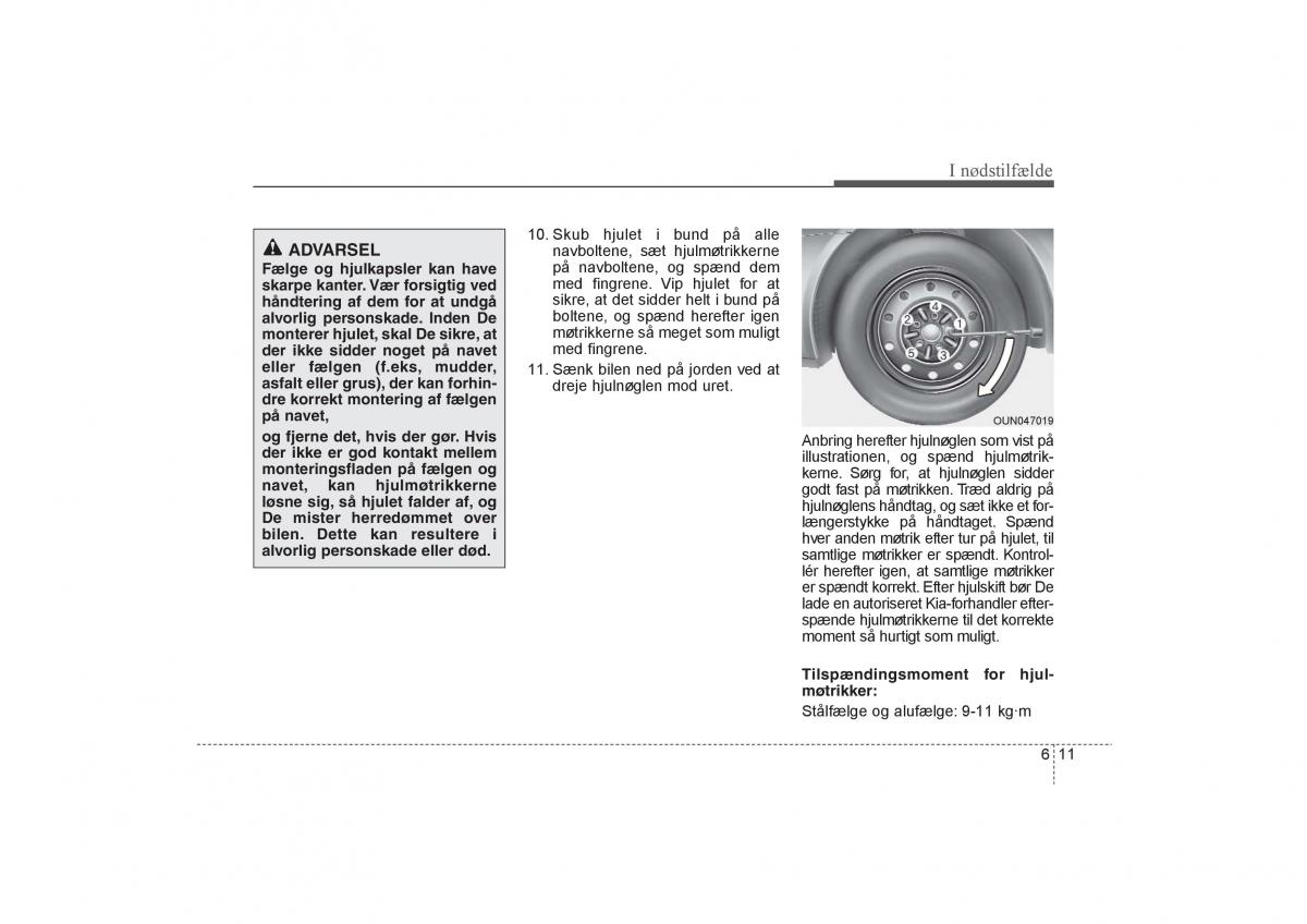 KIA Soul I 1 Bilens instruktionsbog / page 229