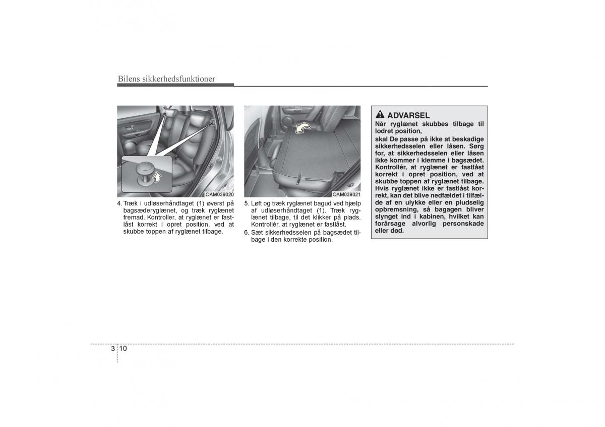 KIA Soul I 1 Bilens instruktionsbog / page 24