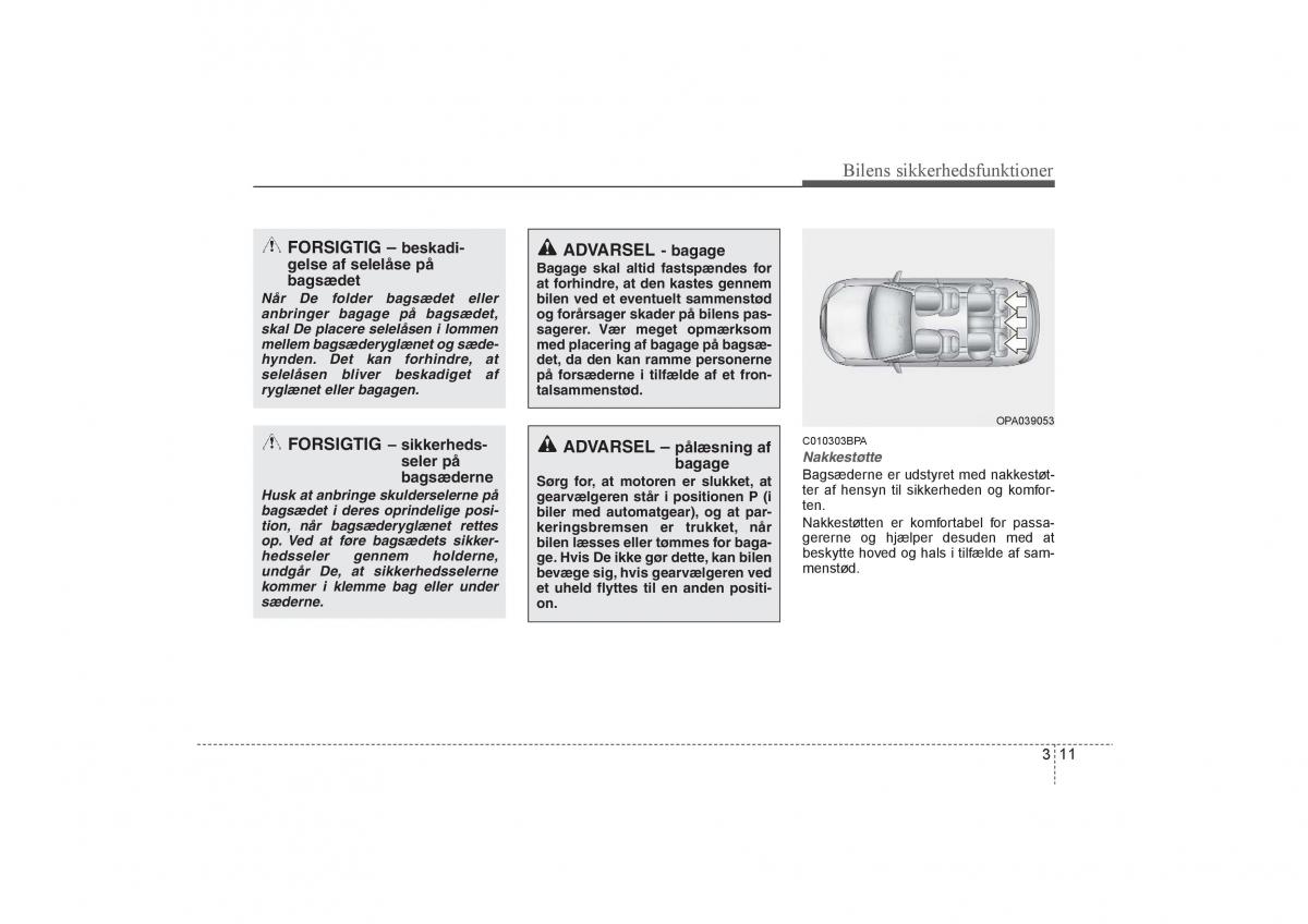 KIA Soul I 1 Bilens instruktionsbog / page 25