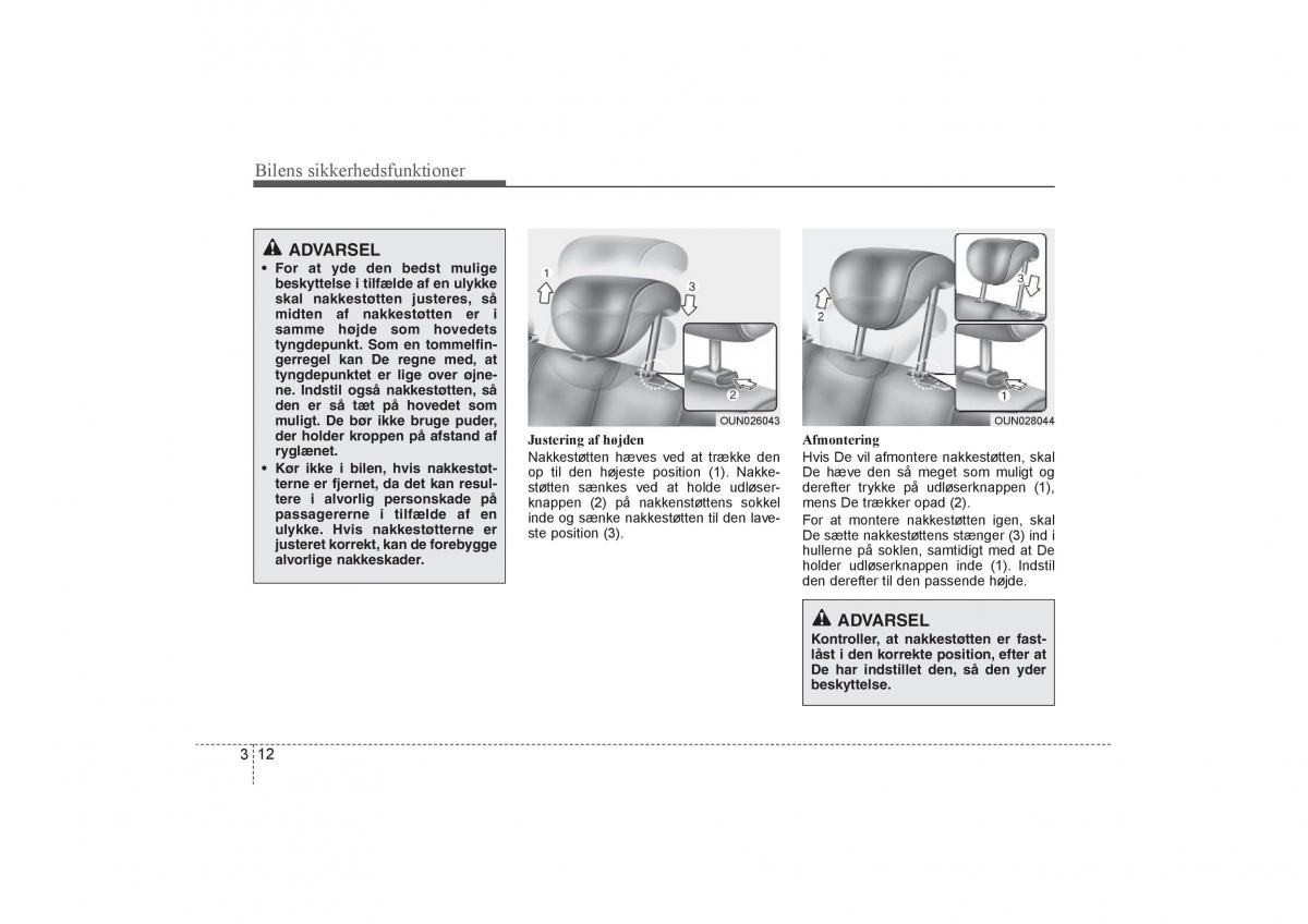 KIA Soul I 1 Bilens instruktionsbog / page 26