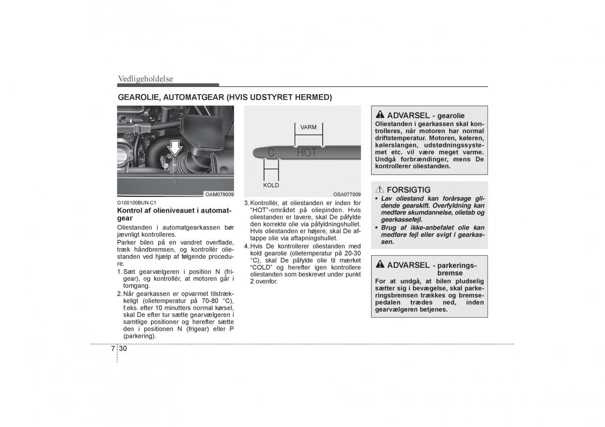 KIA Soul I 1 Bilens instruktionsbog / page 272