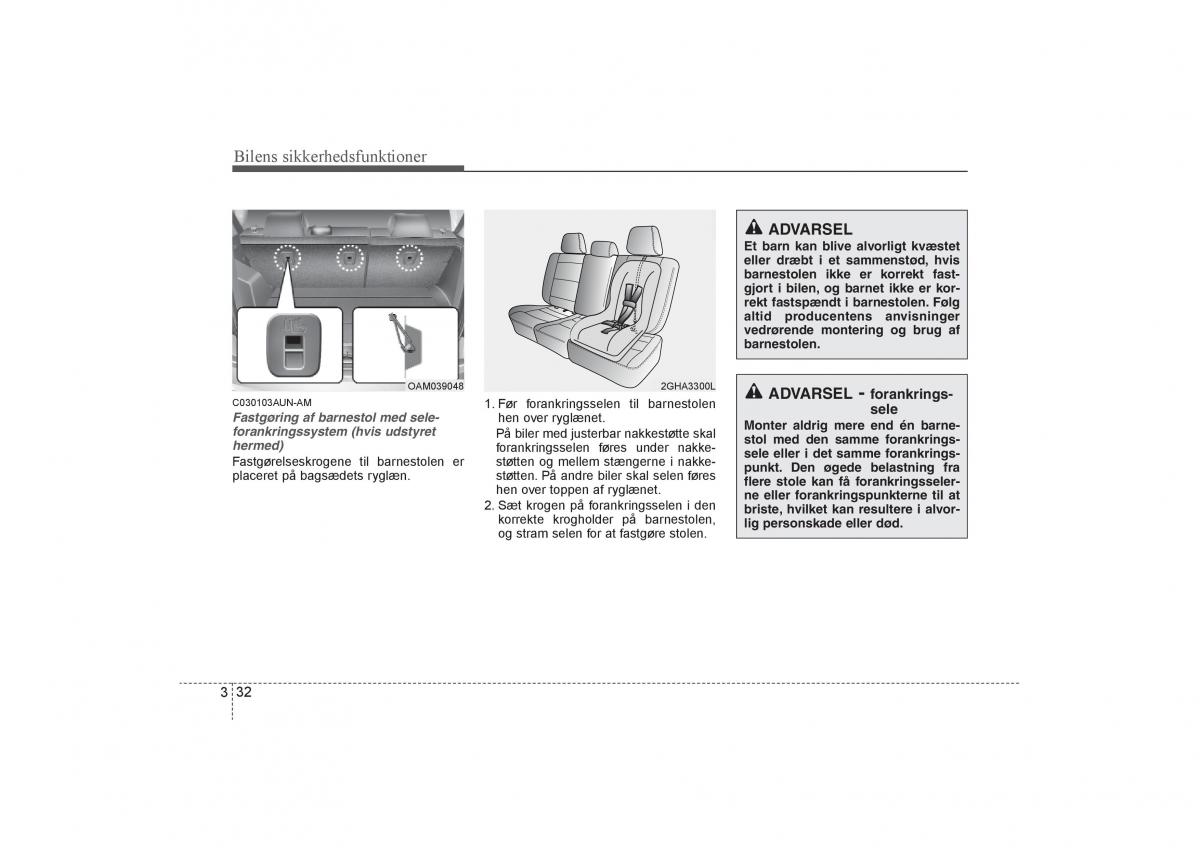 KIA Soul I 1 Bilens instruktionsbog / page 46