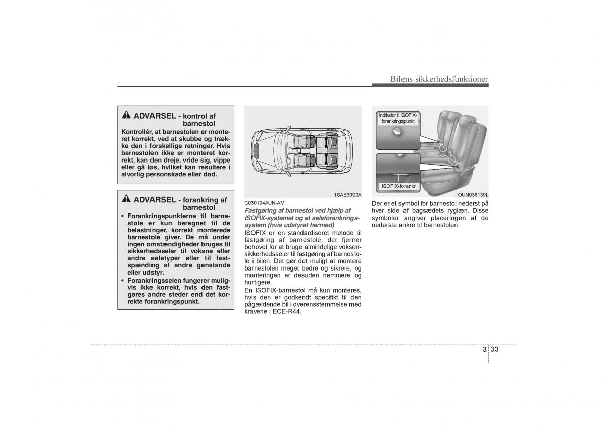 KIA Soul I 1 Bilens instruktionsbog / page 47