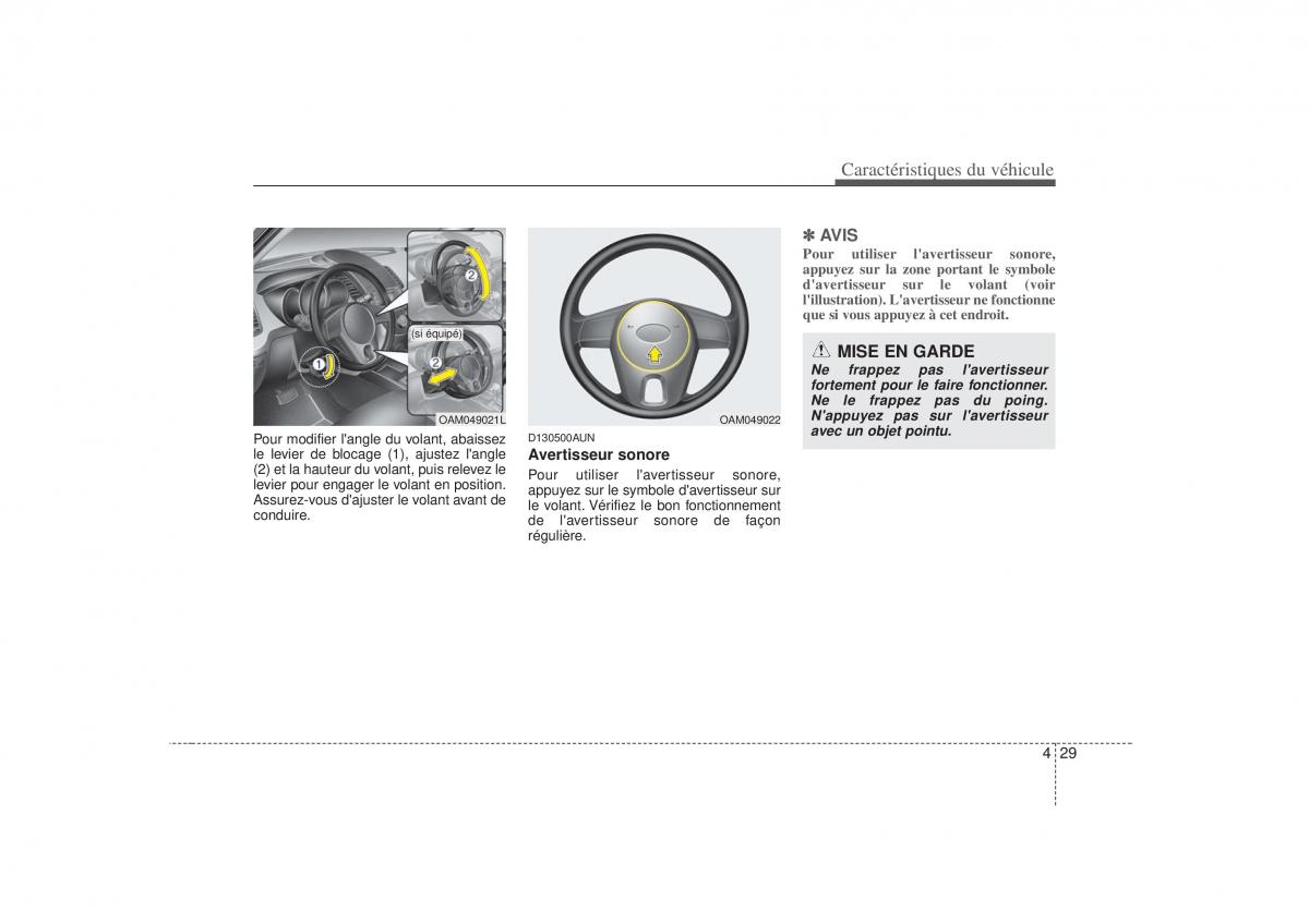 KIA Soul I 1 manuel du proprietaire / page 102