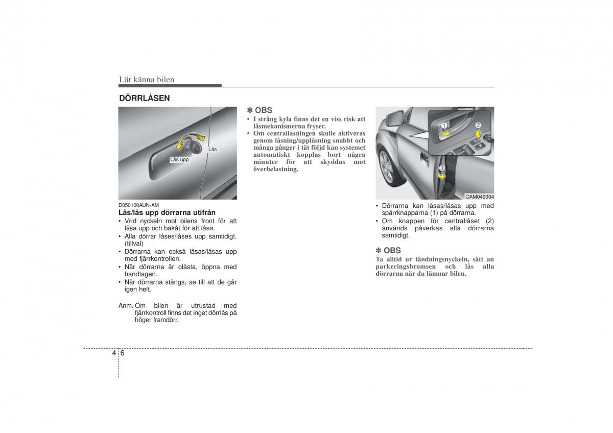 KIA Soul I 1 instruktionsbok / page 68